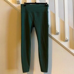 JoyLab workout leggings, green with design, size medium